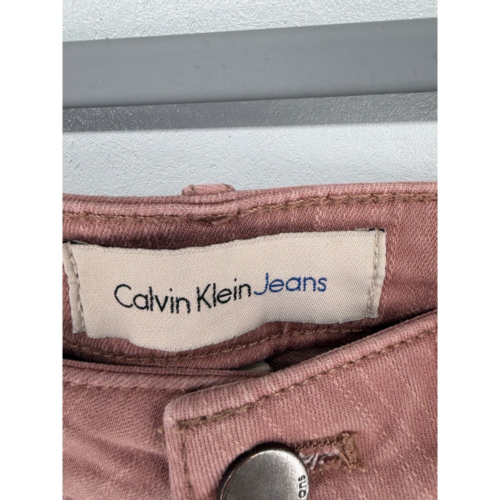Calvin‎ Klein Womens Jeans Ankle Skinny Dusty Rose Mauve Denim 6 - Picture 5 of 5